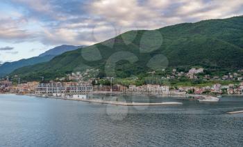 New construction at Meljine in Gulf of Kotor in Montenegro