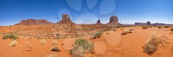 Landscape of the ancient rocks. Monument Valley, Arizona