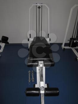 Fitness equipment in the gym. Gym.                           