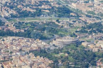 Rome, Italy - June 11, 2012: The eternal city of Rome, Roman streets and buildings, modern and ancient architecture of Rome.