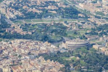 Rome, Italy - June 11, 2012: The eternal city of Rome, Roman streets and buildings, modern and ancient architecture of Rome.