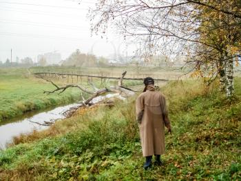 Stalker at the grave of another stalker. Stalker at the grave of another stalker.