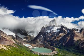 Mount Fitz Roy and laguna Torre, Los Glaciares National Park, Patagonia, Argentina