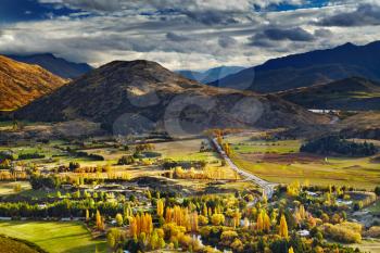 Mountain landscape, near Queenstown, New Zealand