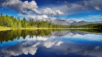 Beautiful lake in Altai mountains
