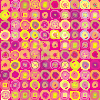 Abstract geometric seamless pattern. Bubble ornamental background. Circles.