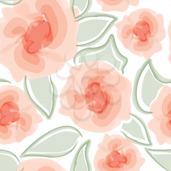 Floral seamless pattern. Flower background. Flourish garden texture