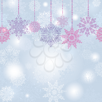 Snow blur pattern. Christmas Winter holiday snowy nature background