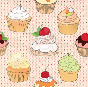 Cake. Cafe Menu Background. Bakery Label. Sweet, Dessert Poster