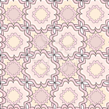 Seamless flower pattern. Abstract floral ornament. Brocade Texture