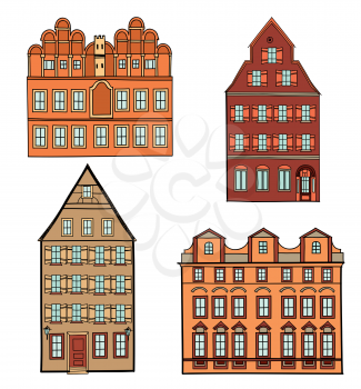 Building set. European classical architecture house collection