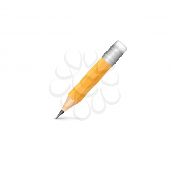 Pencil isolated on white background. Vector illustartion