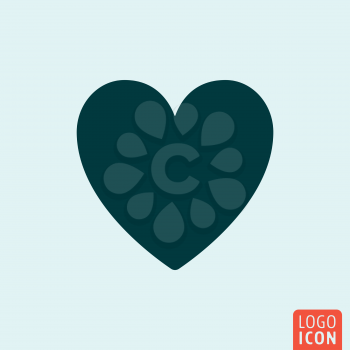 Heart Icon. Heart logo. Heart symbol. Minimal icon design. Vector illustration