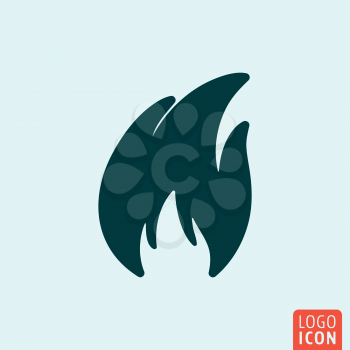 Fire Icon. Fire logo. Fire symbol. Fire flame minimal icon design. Vector illustration