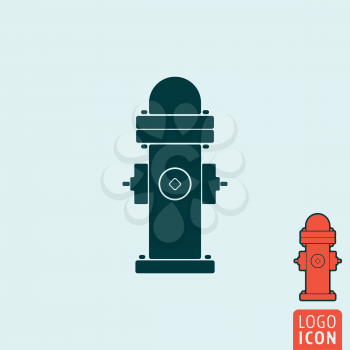 Fire hydrant icon. Fire hydrant symbol. Dry barrel hydrant icon isolated. Vector illustration