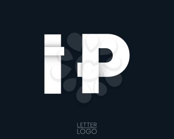 Letter I and P template logo design. Vector illustration.