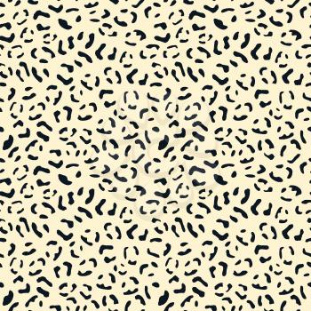 Animal camouflage design for clothing print. Leopard skin seamless pattern background. Vector illustration.