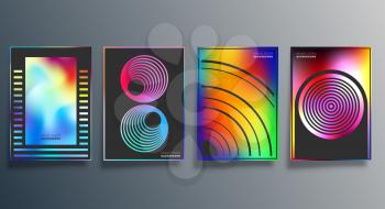 Gradient minimal design for background, wallpaper, flyer, poster, brochure cover, typography, or other printing products. Vector illustration.