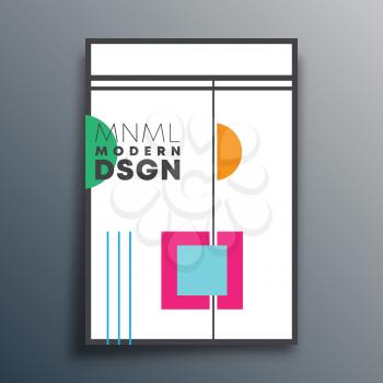 Modern design with geometric shapes for wallpaper, flyer, poster, brochure cover, typography, or other printing products. Vector illustration.