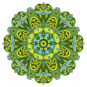 Oriental beautiful ornament. Mandala. Round pattern