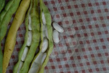 Beans. Phaseolus. Bean Seeds. Legumes. Kitchen. Recipes. Tablecloth. Before cooking. Delicious. It is useful. Horizontal