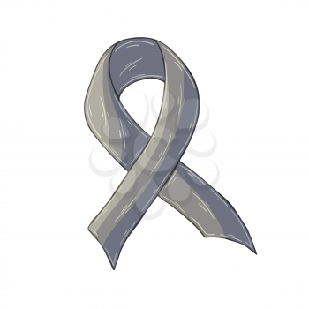 Vector icon in hand draw style. Image isolated on white background. Gray tape. Diabetes problem