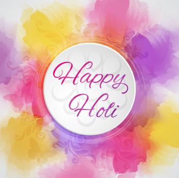 Abstract vector background for Indian Festival of Colors