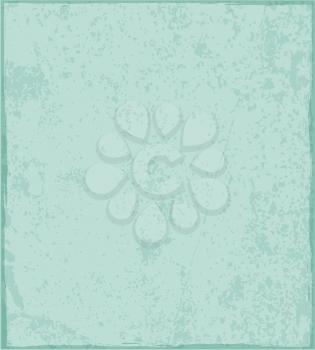 Vintage blots stained green paper texture. Vector illustration.