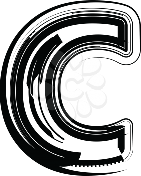 Abstract Letter c