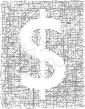 Dollar sign - Freehand Symbol