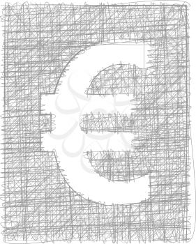 Euro sign - Freehand Symbol