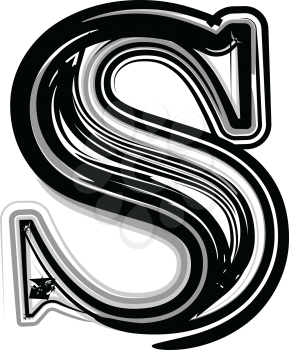 Freehand Typography Letter S