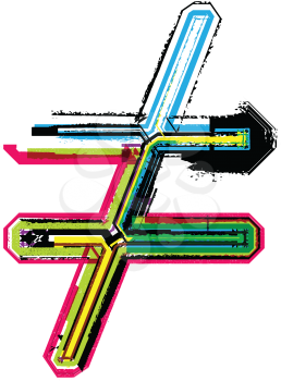 Colorful Grunge symbol