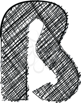 Hand draw font. Vector illustration