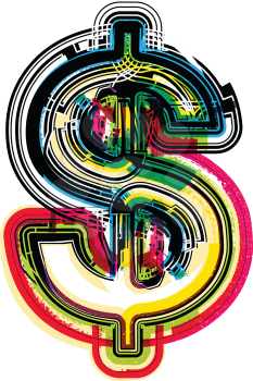 Colorful Grunge symbol
