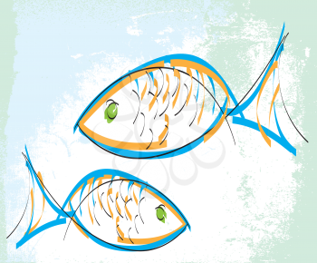 Fish. Vector illustration