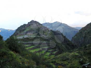 Peru, Pisac (Pisaq) - Inca ruins in the sacred valley in the Peruvian Andes, Cusco - Peru