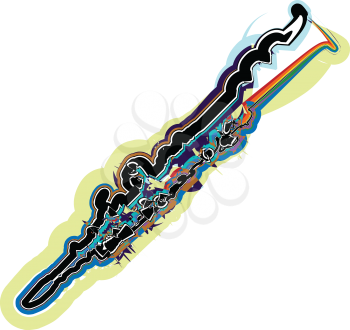 abstract Flute illustration