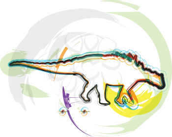 Dinosaur vector illustration