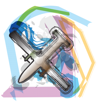 Airplane vector illustration