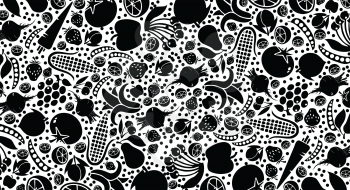 Fruits and vegetables pattern