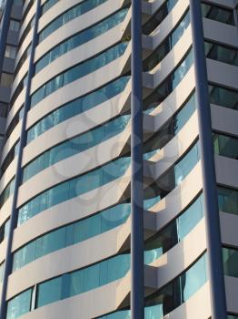 Apartment building showing lots of windows