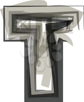 Abstract Letter T illustration