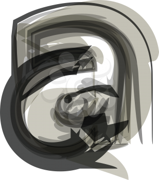 Abstract Letter a Illustration