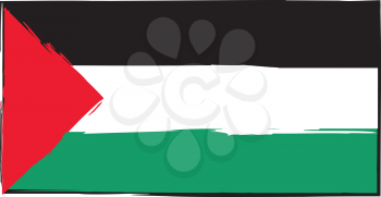 abstract PALESTINE flag or banner vector illustration