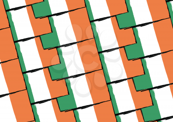 Grunge IRELAND flag or banner vector illustration