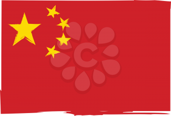 abstract CHINESE flag or banner vector illustration