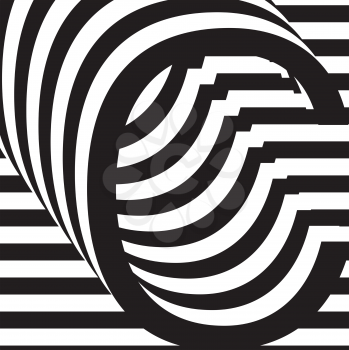 Black and white letter C design template vector illustration