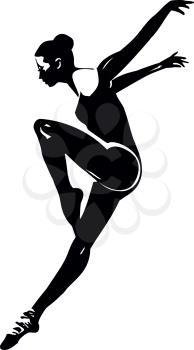 Ballet Art Silhouette vector illustration