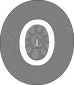 Letter O  Line Logo Icon Design - Vector Illustration